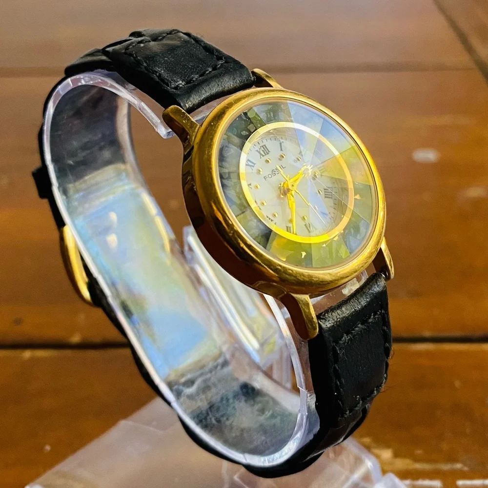 1994 BLACK ROCKS FOSSIL WATCH PC-9570